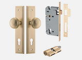 Iver Paddington Door Knob 15338 Stepped Backplate Brushed Brass - Passage ,Privacy & Entrance