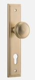 Iver Paddington Door Knob 15338 Stepped Backplate Brushed Brass - Passage ,Privacy & Entrance