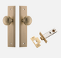 Iver Paddington Door Knob 15338 Stepped Backplate Brushed Brass - Passage ,Privacy & Entrance