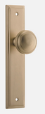 Iver Paddington Door Knob 15338 Stepped Backplate Brushed Brass - Passage ,Privacy & Entrance