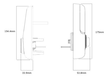 YALE ASSURE KEYED SMART-READY LOCK WITH APEX 146X450 ENTRANCE SET MATT BLACK & SATIN BLACK