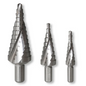 Tusk Heavy Duty HSS Step Drill Bits 4-12mm,4-20mm & 6-30mm,9 & 13 steps Spiral Flute QC Hex Tin Coated and Straight Shank