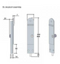 Lohala Centor DL 200mm and 400mm - Dropbolt, low profile, Non-keyed - Natural anodised & Brushed metallic