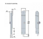 Lohala Centor DL 200mm and 400mm - Dropbolt, low profile, Non-keyed - Natural anodised & Brushed metallic
