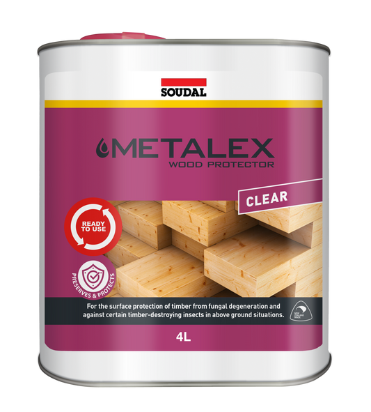 SOUDAL METALEX WOOD PROTECTOR 4LT PRICED PER UNIT