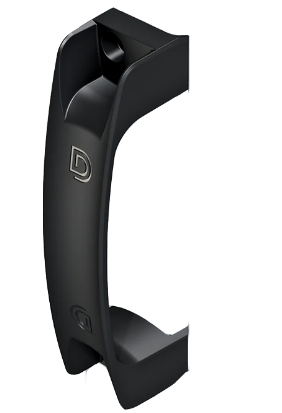 D&D Technologies DD TECH LOKKLATCH S3 GATE HANDLE BLACK & WHITE