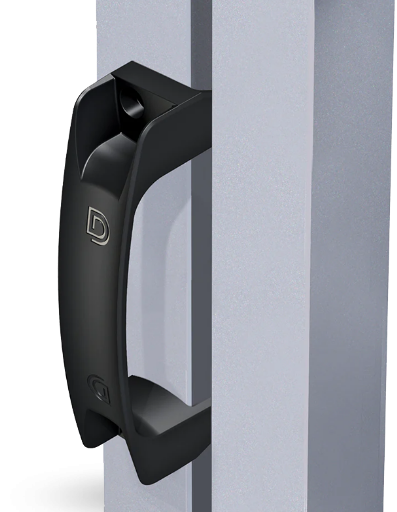D&D Technologies DD TECH LOKKLATCH S3 GATE HANDLE BLACK & WHITE