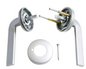 ASSA ABLOY URBO VELOCITY 63MM ROSE ROSE PASSAGE ,PRIVACY & DUMMY HALF SET MATT SILVER
