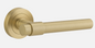 Iver Helsinki  Door Lever 16626 Round Rose Backplate Brushed Gold PVD - Passage ,Privacy & Entrance
