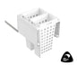 Tanova Designer Series 2 Pull Out Soft Close Laundry Basket 450mm Cabinet 2x36L Plastic Hamper White and White Gray
