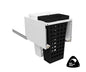 Tanova Designer Series 2 Pull Out Soft Close Laundry Basket 450mm Cabinet 2x36L Plastic Hamper White and White Gray