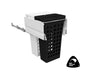 Tanova Designer Series Pull Out Soft Close  Laundry Basket  450mm Cabinet 2x36L Plastic Hampers Gray and White