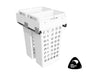 Tanova Simplex  Plus Soft Close Pull Out Laundry Basket 450mm Cabinet 2x36L Plastic Hampers White and White Gray