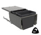 Tanova Designer Series Pull Out Soft Close Kitchen Waste Bin  450mm Cabinet With 2 Bin-White and Charcoal