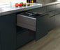 Tanova Designer Series  Pull Out Soft Close Kitchen Waste Bin  450mm 3 Bin Cabinet  -White and Charcoal