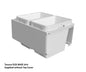 Tanova FLEX Drawer Insert Systems for 450mm Cabinets - 2 Buckets   White and Umbra Grey