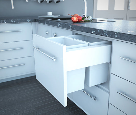 Tanova Simplex Plus  Soft Close  Pull Out Kitchen Bin 450mm Cabinets