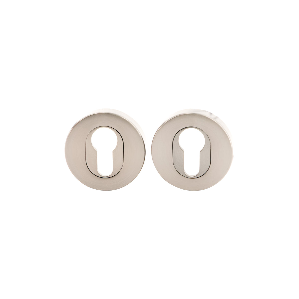 MILES NELSON DOOR HANDLES ROUND AND SQUARE EURO ESCUTCHEON (PAIR) -MATT BLACK,SATIN GRAPHITE,SATIN NICKEL