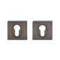 MILES NELSON DOOR HANDLES ROUND AND SQUARE EURO ESCUTCHEON (PAIR) -MATT BLACK,SATIN GRAPHITE,SATIN NICKEL