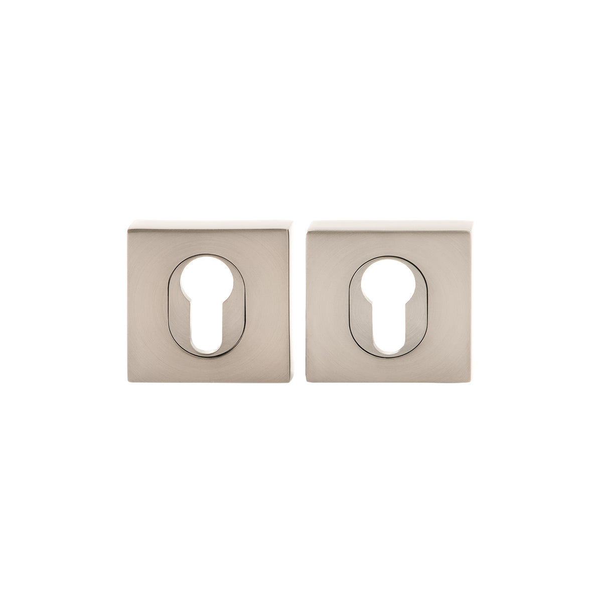 MILES NELSON DOOR HANDLES ROUND AND SQUARE EURO ESCUTCHEON (PAIR) -MATT BLACK,SATIN GRAPHITE,SATIN NICKEL