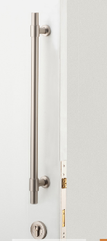 Iver Sarlat Pull Handle 17101 Centre to Centre 450mm Brushed Gold PVD - Pull Handle Single ,Entrance Kit Thumb 5 Pin and Entrance Dual Function 5 Pin