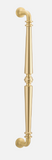 Iver Sarlat Pull Handle 17101 Centre to Centre 450mm Brushed Gold PVD - Pull Handle Single ,Entrance Kit Thumb 5 Pin and Entrance Dual Function 5 Pin