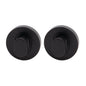 MILES NELSON DOOR HANDLES ROUND DOUBLE PRIVACY TURN O/A DIA 55MM X 10MM (PAIR) - BLACK,SATIN GRAPHITE,SATIN NICKEL