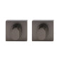 MILES NELSON DOOR HANDLES SQUARE DOUBLE PRIVACY TURN 55MM X 55MM X 10MM (PAIR) - MATT BLACK,SATIN GRAPHITE,SATIN NICKEL