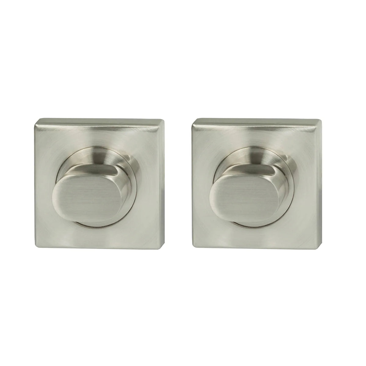 MILES NELSON DOOR HANDLES ROUND DOUBLE PRIVACY TURN O/A DIA 55MM X 10MM (PAIR) - BLACK,SATIN GRAPHITE,SATIN NICKEL
