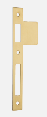 Iver Extended Strikers Centre to Centre 85mm ,Height 198 x Width 63mm ,85mm & 122mm - Brushed Gold PVD