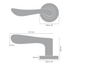 Windsor Premium NZ Astron - Juno Privacy Set Priced Per Set - Available in 4 Colours : Matt Black ,Brushed Nickel ,Powder Coat & Satin chrome