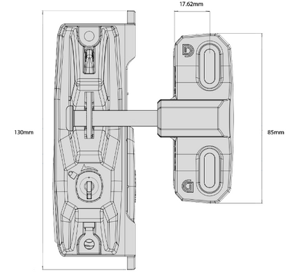 D&D Technologies DD TECH LOKKLATCH 3 PLUS PRIVACY GATE LATCH