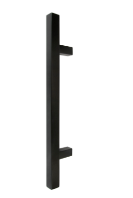 Windsor Premium NZ Entrance 450mm Square Pull Handle 25x25mm Price Per Pair Available In Colours Black ,Stainless Steel & Powder coat