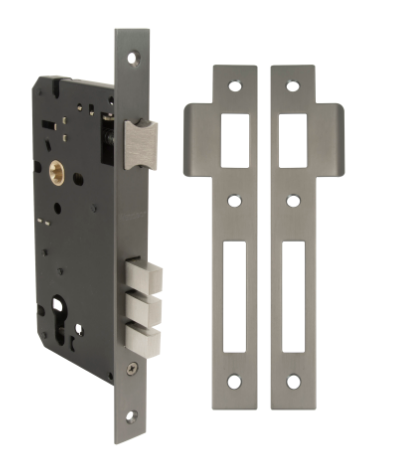 Windsor Premium NZ 60mm Euro Mortice Lockcase (86mm Case) - Available in 4 Colours : Matt Black ,Graphite Nickel ,Powder Coat & Stainless Steel