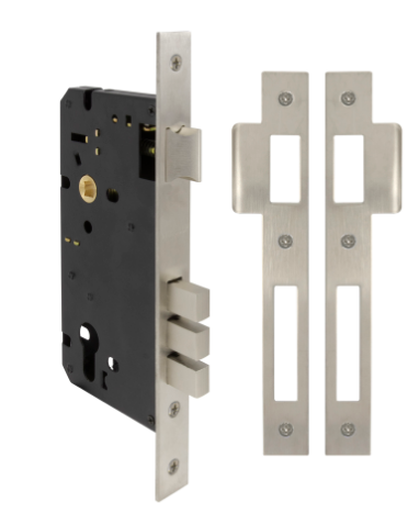 Windsor Premium NZ 60mm Euro Mortice Lockcase (86mm Case) - Available in 4 Colours : Matt Black ,Graphite Nickel ,Powder Coat & Stainless Steel