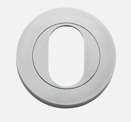Iver Oval Escutcheon 20068 Round Pair Polished Nickel