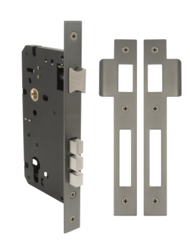 Windsor Premium NZ 60mm Euro Mortice Lockcase - Short Throw - Available in 4 Colours : Matt Black ,Graphite Nickel ,Powder Coat & Stainless Steel