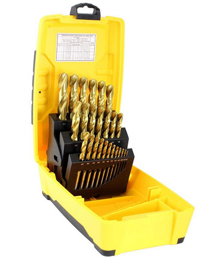 Trucut Heavy Duty Alpha Drill Set Tuff Box Drill Case ,Cobalt ,Gold Series ,Stainless Plus & Silver Series Metric 1-13mm