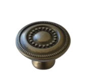 ELITE AINSLEY KNOB HEIGHT 30 x LENGTH 22MM x WIDTH 30MM - BRUSHED NICKEL & ANTIQUE PEWTER
