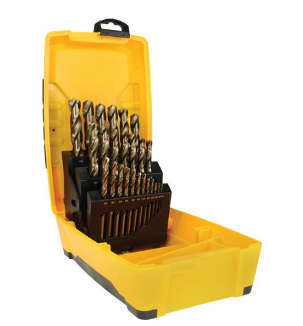 Trucut Heavy Duty Alpha Drill Set Tuff Box Drill Case ,Cobalt ,Gold Series ,Stainless Plus & Silver Series Metric 1-13mm