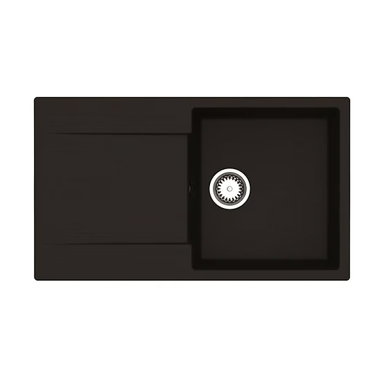 Ikon Reginox Amsterdam 10 | 400 x 440 Regi-Granite sink Black -Silvery