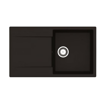 Ikon Reginox Amsterdam 10 | 400 x 440 Regi-Granite sink Black -Silvery