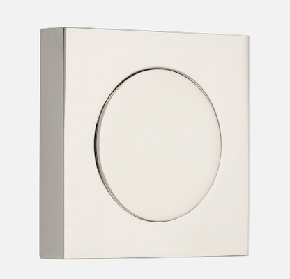 Iver Blank Rose Round & Square Polished Nickel