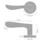 Windsor Premium NZ Astron - Juno Round Rose Entrance Set Price Per Set - Available in 4 Colours : Matt Black ,Brushed Nickel ,Satin Chrome & Powder Coat