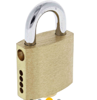 Carbine Australia Padlock 30mm Brass Body - Locsmith Format Finish Brass