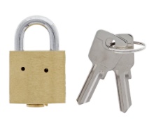 Carbine Australia Padlock 30mm Brass Body - Locsmith Format Finish Brass