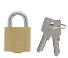 Carbine Australia Padlock 30mm Brass Body - Locsmith Format Finish Brass