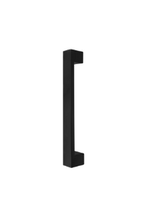 Windsor Premium NZ Entrance 300mm Polo Pull Handle Pair 30x15mm Price Per Pair - Black ,Powder coat & Stainless steel