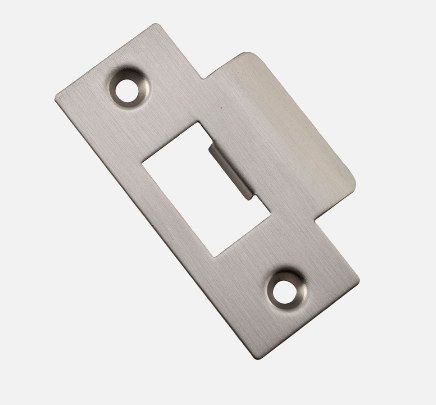 Iver Tube Latch Striker Universal 'T' Metal Door Frame - Satin Nickel