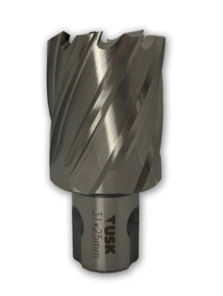 Tusk Heavy Duty HSS Annular Cutter 27mm x 50mm ,27mm x 25mm ,28mm x 50mm ,28mm x 25mm ,29mm x 25mm & 30mm x 25mm